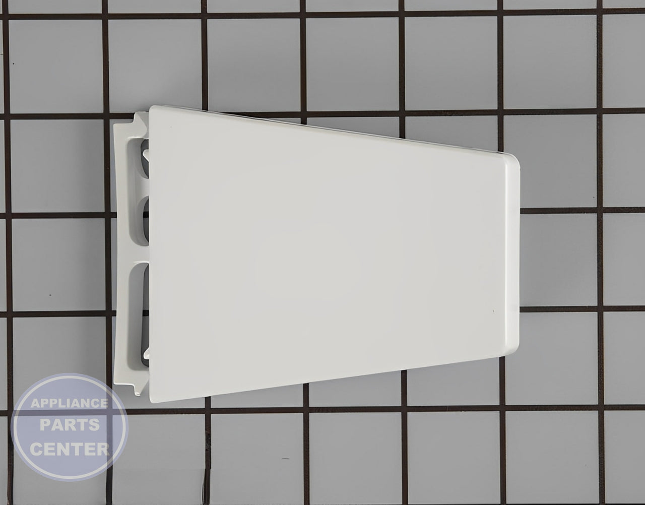 Whirlpool Shelf Retainer Bar Support WP2196190 - Main view showing secure shelf placement for Whirlpool and Kenmore models