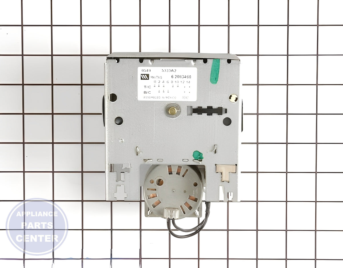 WHIRLPOOL TIMER WP22001255 - Side view with durable circuit board