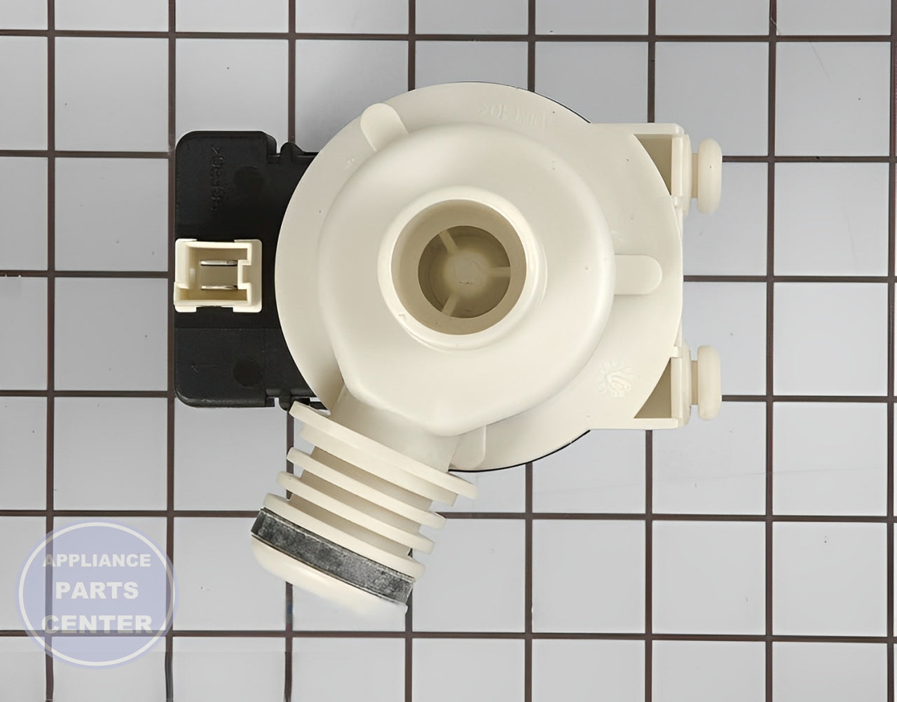 Pump Motor WP22003059 - Side view with precise measurements