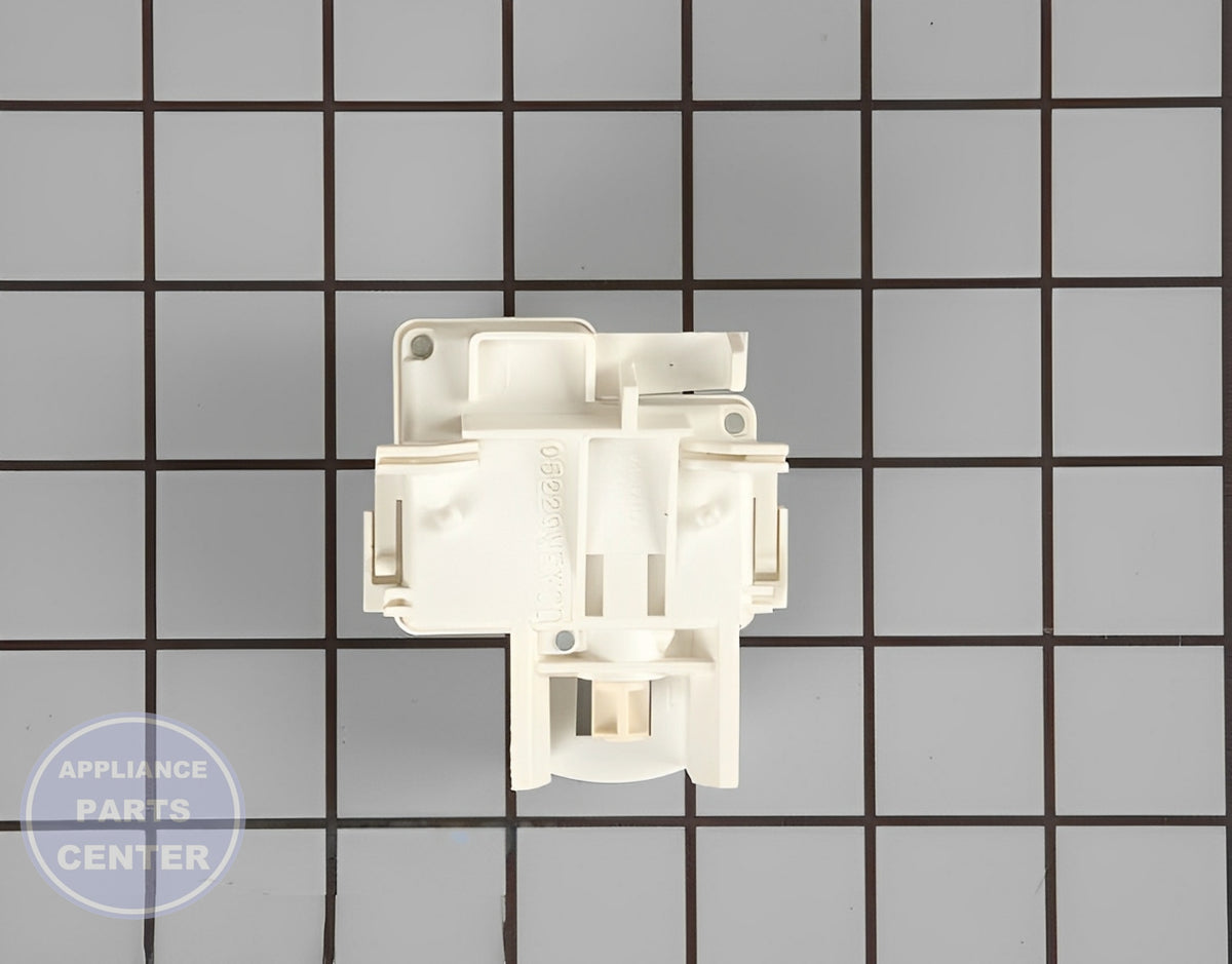 Lid Switch Assembly WP22004243 - Side view with precise measurements for perfect fit