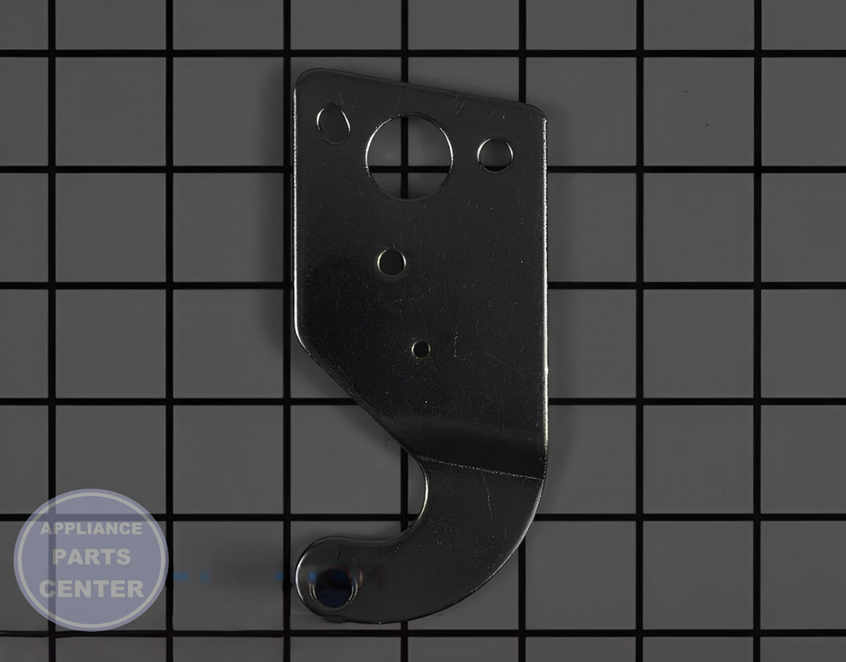 WHIRLPOOL REFRIGERATOR DOOR HINGE WP2203771 - Side view with precise measurements
