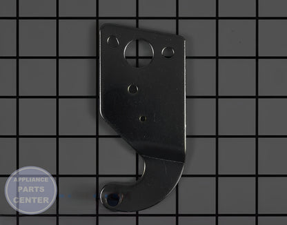 WHIRLPOOL REFRIGERATOR DOOR HINGE WP2203771 - Side view with precise measurements