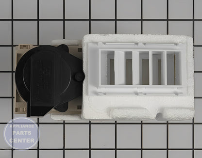 WHIRLPOOL DAMPER CONTROL ASSEMBLY WP2216112 - Installation in WPL Refrigerator showing key mounting points