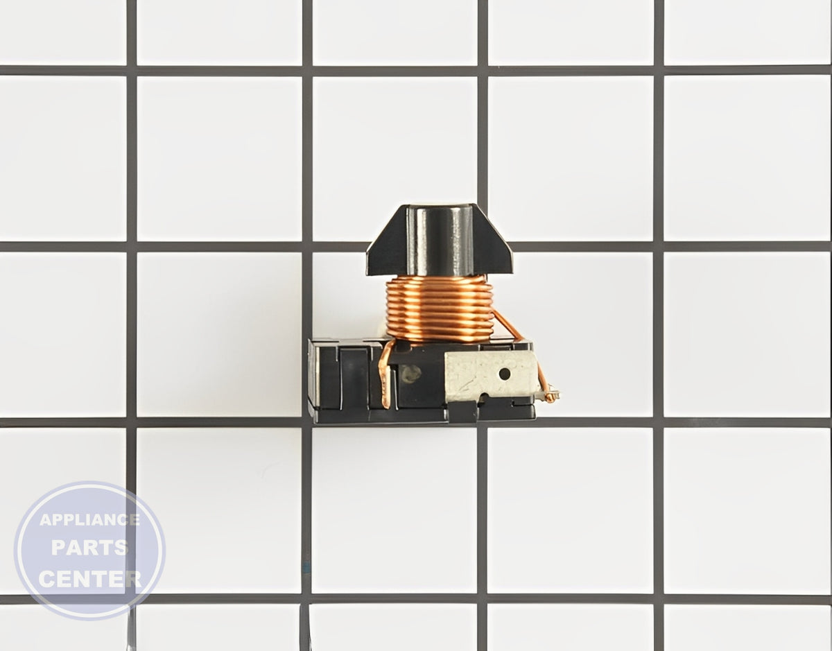 Refrigerator Start Relay WP2217224 - Side view with precise measurements