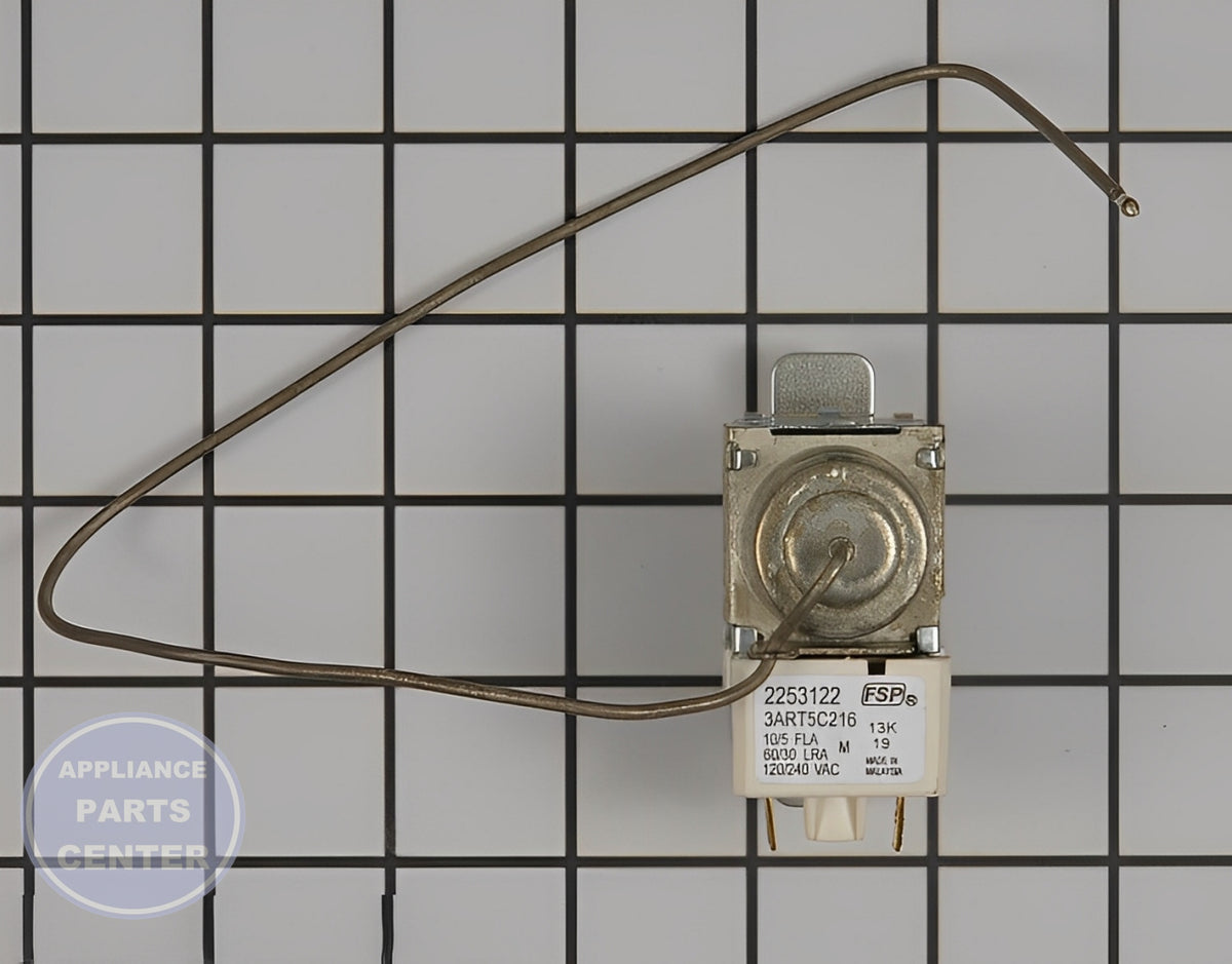 Whirlpool Kenmore Thermostat WP2253122 - Main view showing precise temperature control for Whirlpool and Kenmore models