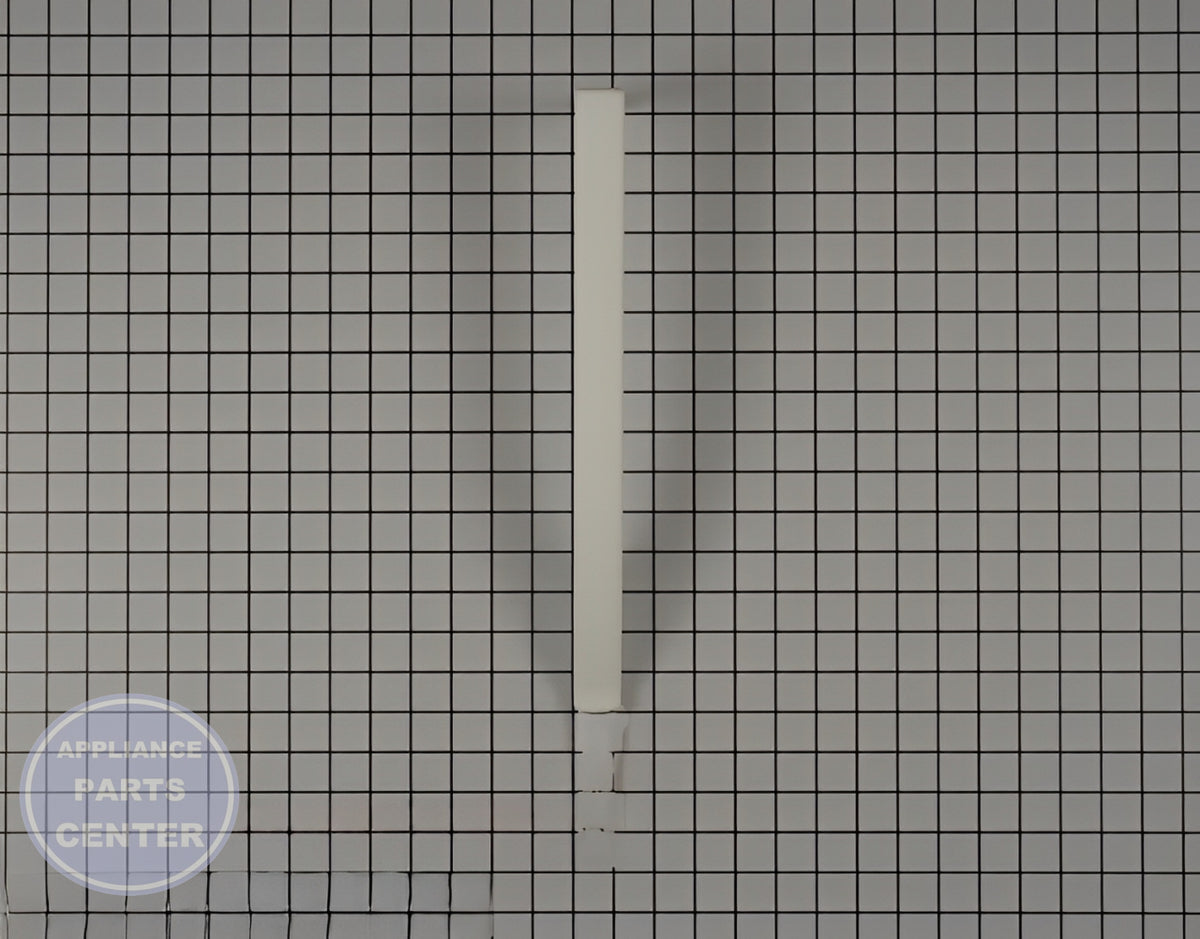 WHIRLPOOL REFRIGERATOR HANDLE WP2254533W - Side view with precise measurements