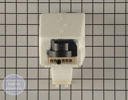 Refrigerator Diffuser WP2301101 - Side view with precise duct and venting specifications