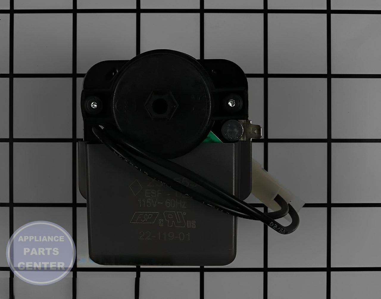 WHIRLPOOL REFRIGERATOR EVAPORATOR FAN MOTOR WP2315539 - Main view showing efficient airflow for various WPL models