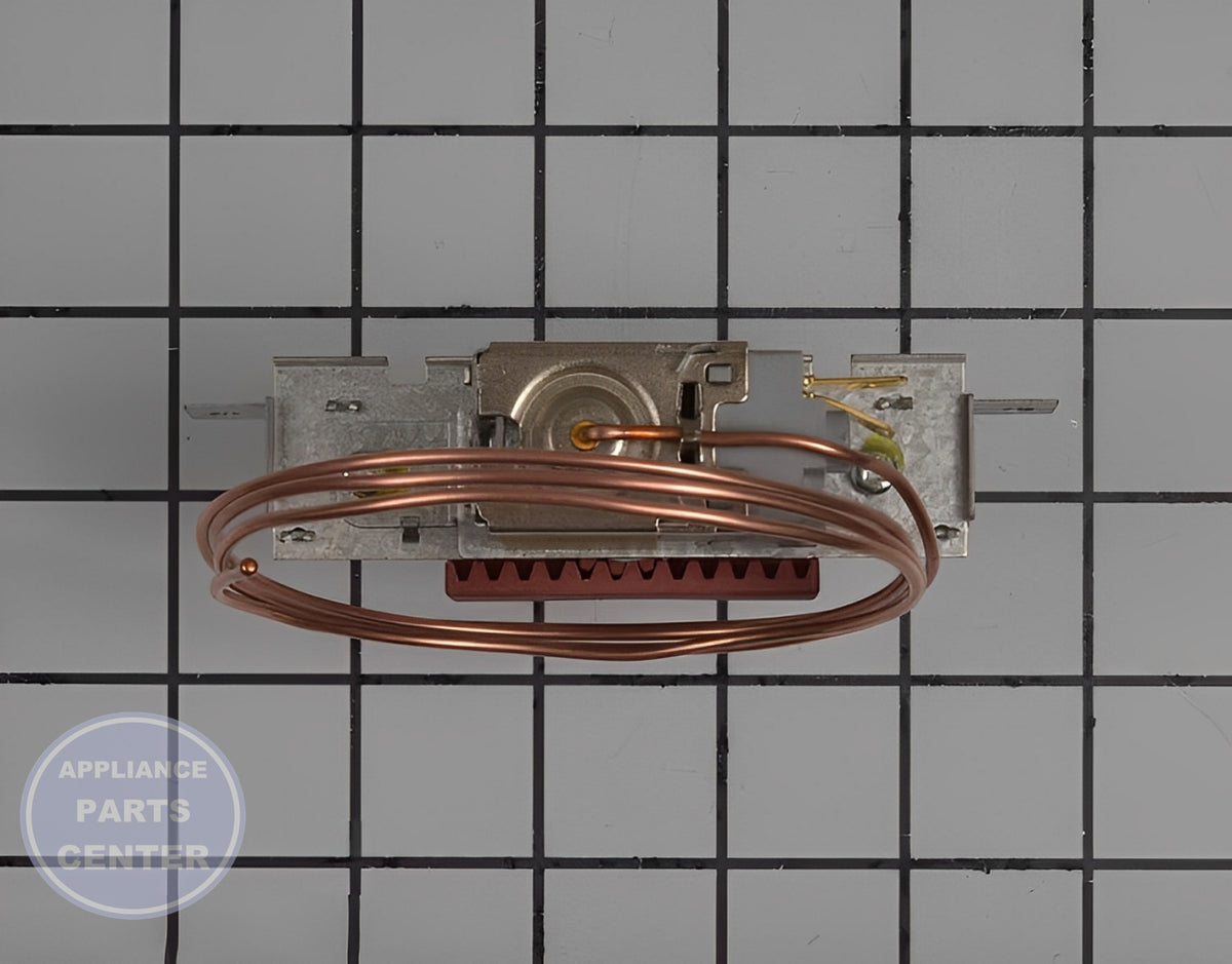 WHIRLPOOL REFRIGERATOR THERMOSTAT WP2315562 - Installation in WPL Refrigerator showing key mounting points