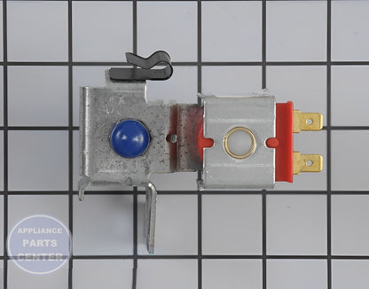 WHIRLPOOL WATER INLET VALVE WP2315576 - Side view with precise measurements