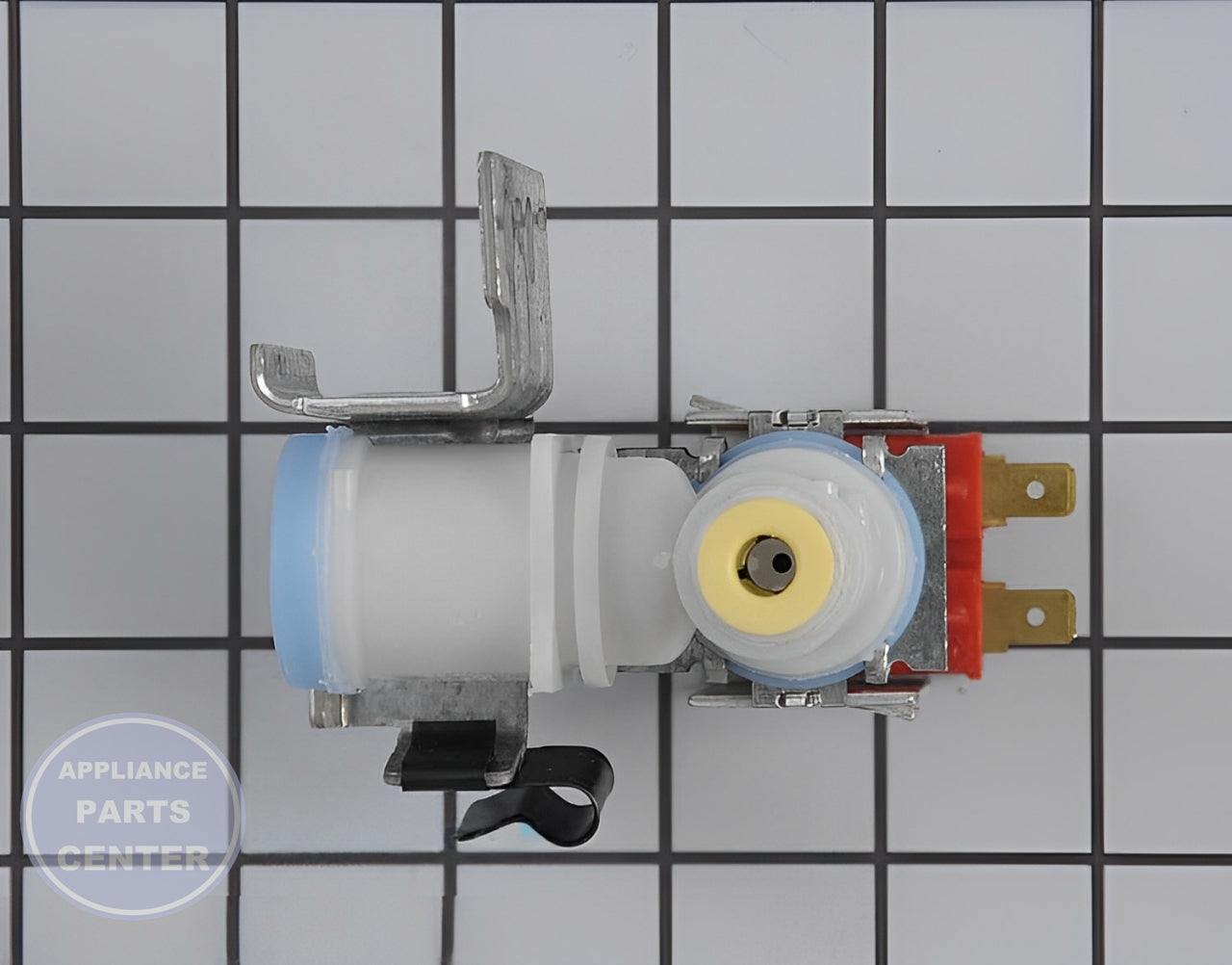 WHIRLPOOL WATER INLET VALVE WP2315576 - Installation in specific model showing key mounting points