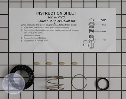 WHIRLPOOL COLLAR WP285170 - Main view showing secure connection for hoses and fittings for WPL Dryer, Dishwasher, or Washing Machine