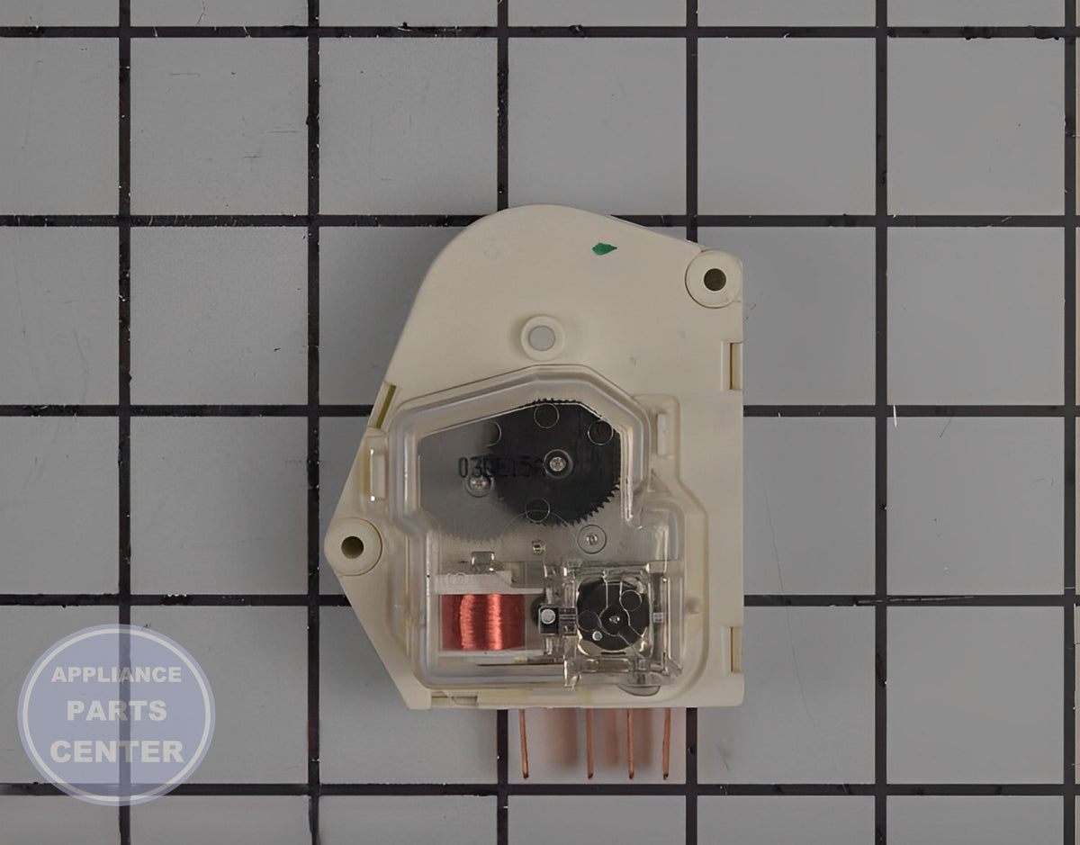 WHIRLPOOL REFRIGERATOR DEFROST TIMER WP3-81329 - Detailed view of precise defrost timer