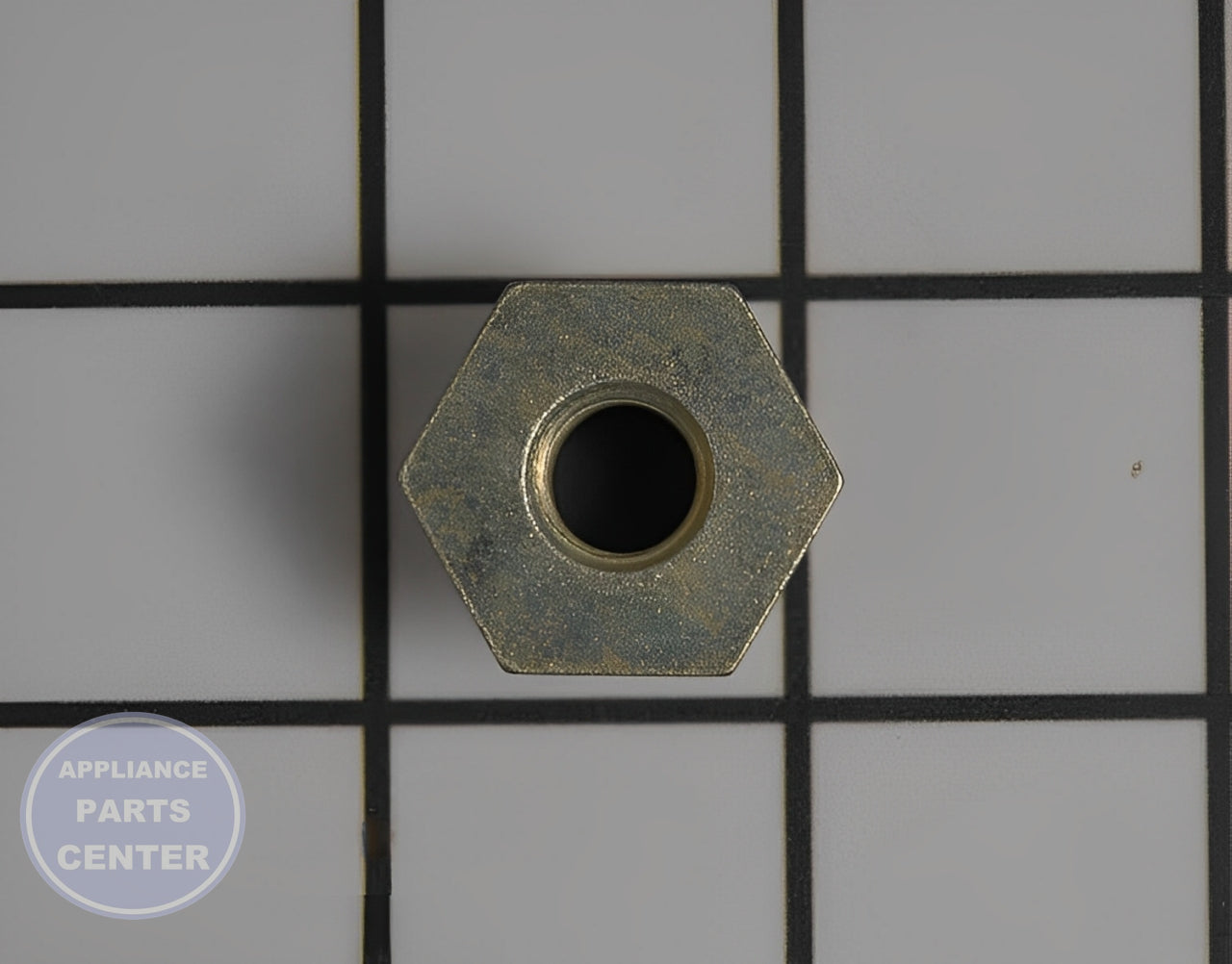 WHIRLPOOL PULLEY MOTOR WP31001535 - Side view with precise measurements