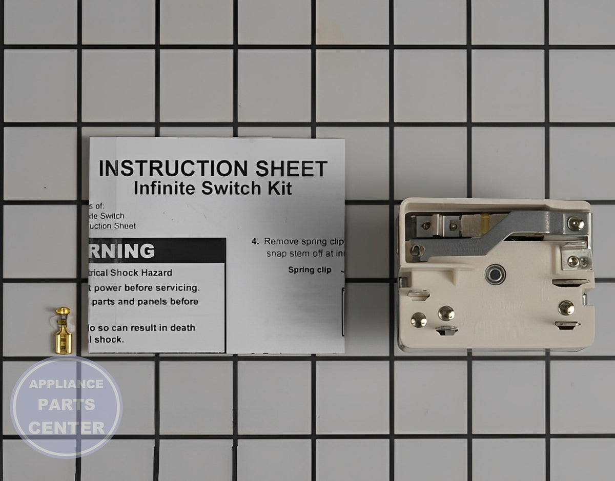 WHIRLPOOL OVEN INFINITE SWITCH WP3149400 - Detailed view of temperature control features