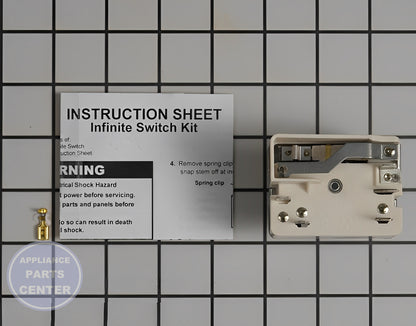 WHIRLPOOL OVEN INFINITE SWITCH WP3149400 - Detailed view of temperature control features