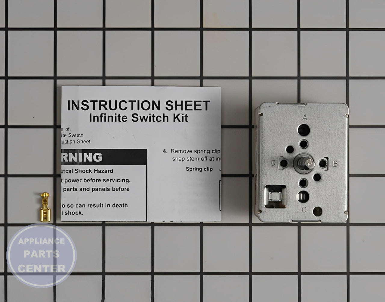 WHIRLPOOL OVEN INFINITE SWITCH WP3149400 - Main view showing precise temperature control for various models
