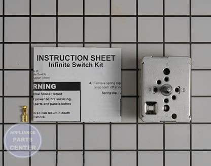 WHIRLPOOL OVEN INFINITE SWITCH WP3149400 - Main view showing precise temperature control for various models