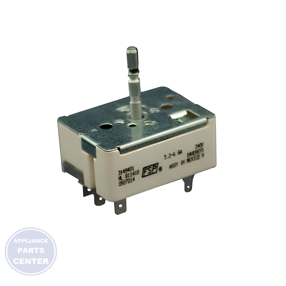 WHIRLPOOL INFINITE SWITCH WP3149401 - Installation in specific model showing mounting points