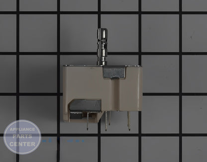 WHIRLPOOL OVEN SURFACE ELEMENT SWITCH WP3149404 - Side view with precise measurements/technical specs