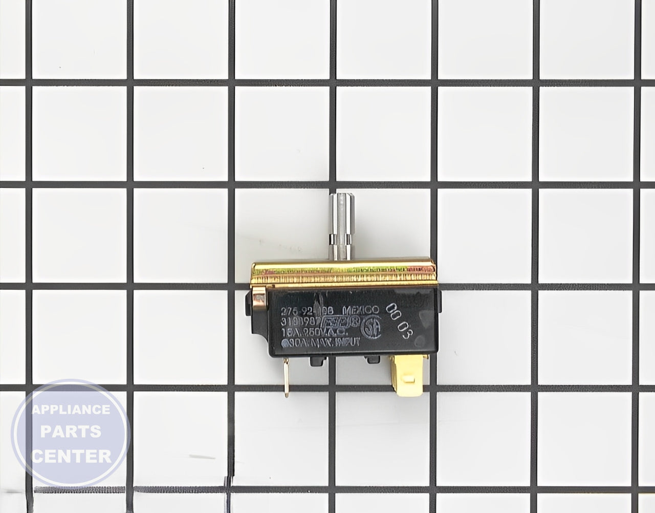 WHIRLPOOL OVEN SWITCH WP3188987 - Main view showing durable design for WPL models