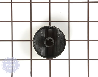 WHIRLPOOL CONTROL KNOB WP3191328 - Side view with precise measurements