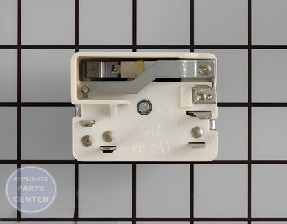 WHIRLPOOL INFINITE SWITCH WP3191472 - Side view with precise measurements and technical specs