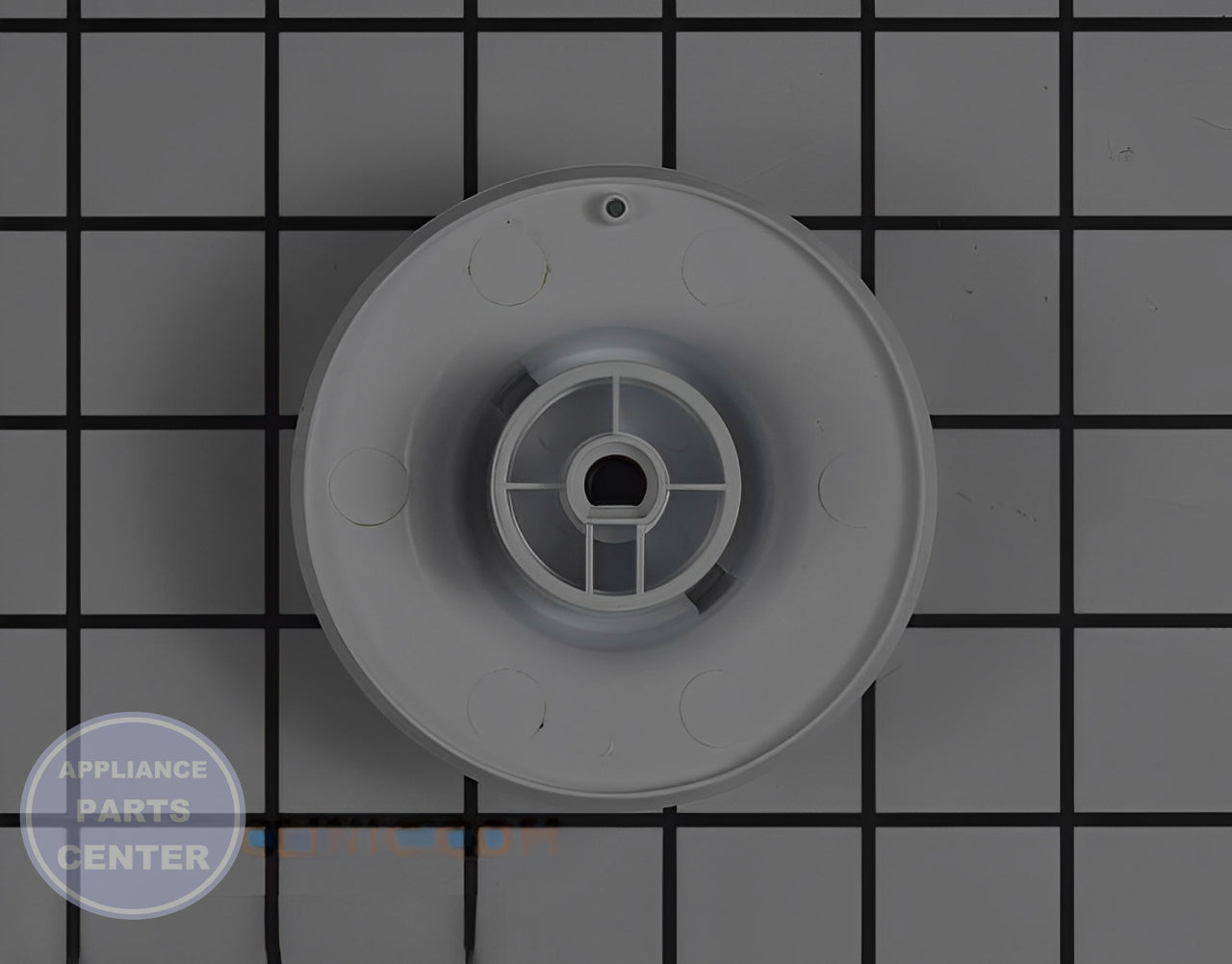 WHIRLPOOL DIAL KNOB WP33001621 - Side view with precise measurements