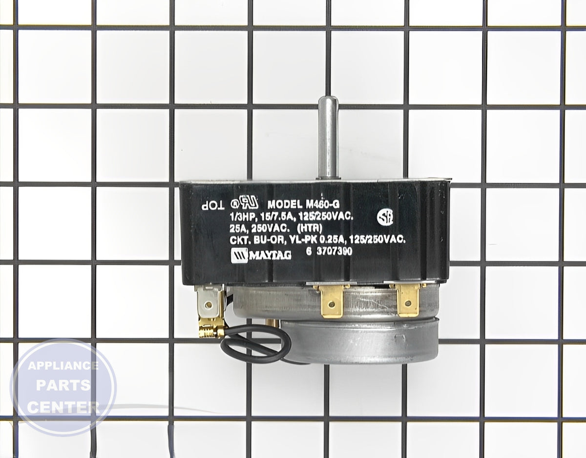 Maytag Timer WP33002109 - Main view showing precise time settings for MGDB766FW0 and MHW3505FW1