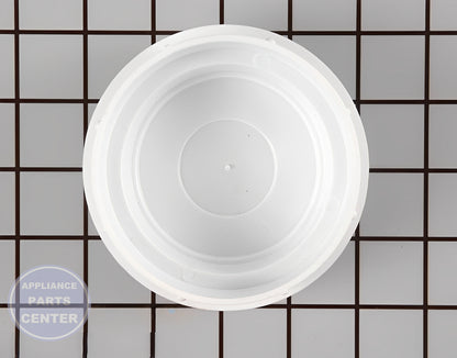 WHIRLPOOL AGITATOR CAP WP3355758 - Side view with precise agitator cap specifications