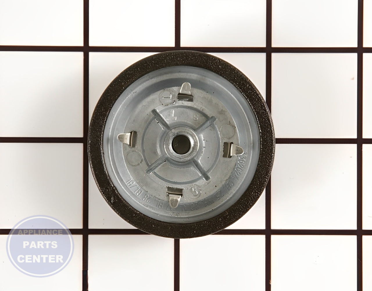 WHIRLPOOL WASHER TIMER KNOB WP3362624 - Side view with precise measurements