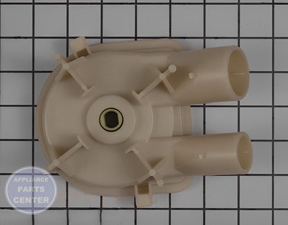 WHIRLPOOL Washer Drain Pump WP3363394 - Installation in WPL Washing Machine showing key mounting points