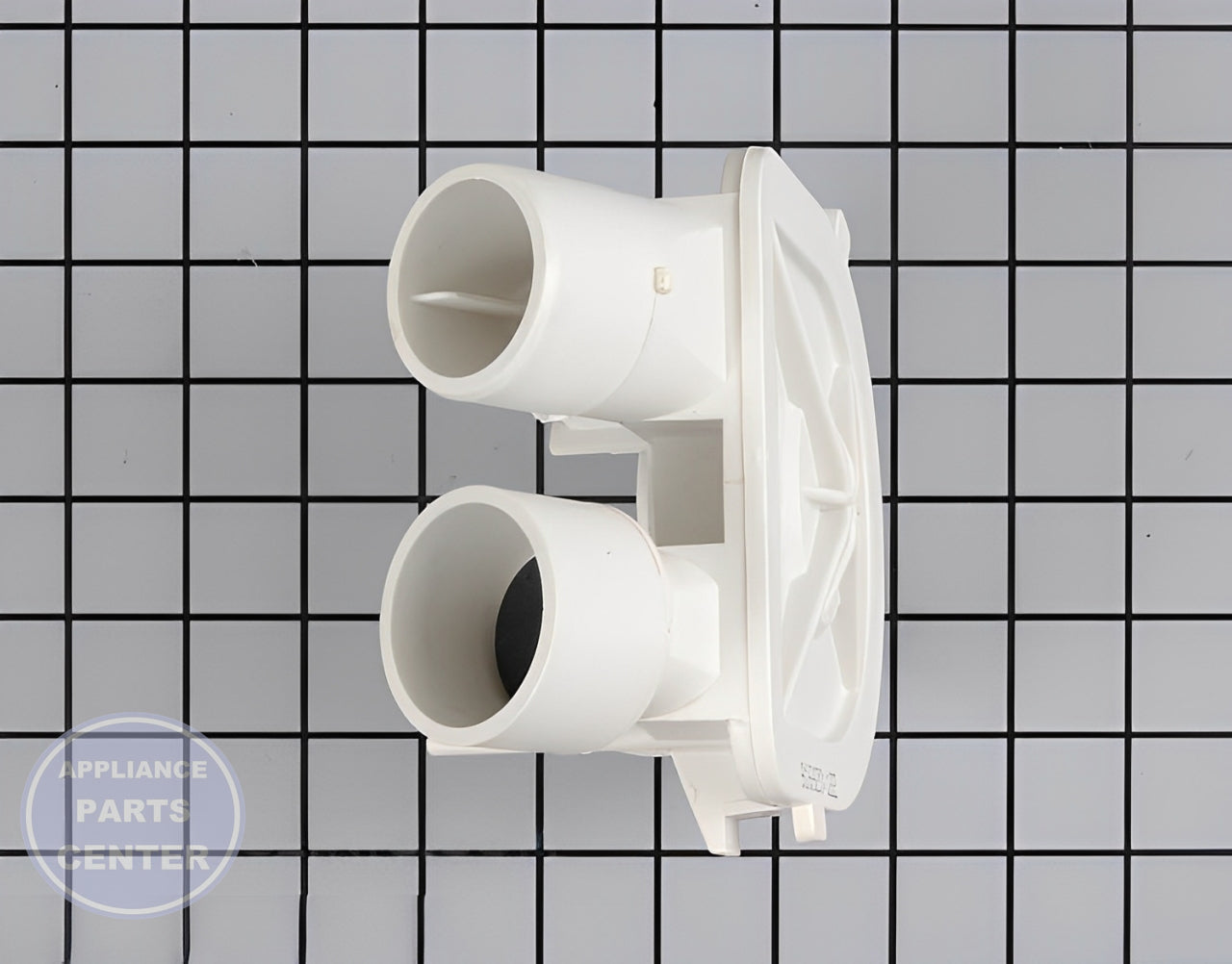 WHIRLPOOL WATER PUMP WP3363892 - Side view with universal specs