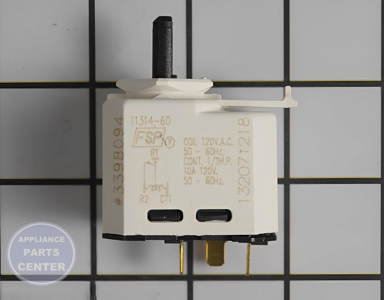 Whirlpool WHIRLPOOL PUSH TO START SWITCH WP3398094 - Main view showing easy installation for Whirlpool Dryer and Washer/Dryer Combo models