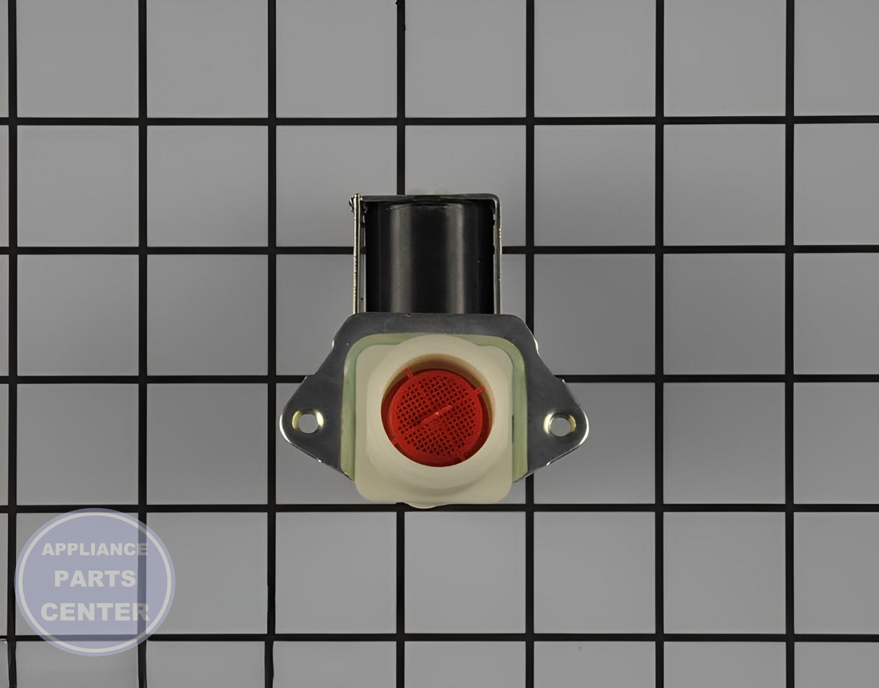 Water Inlet Valve WP34001131 - Side view with precise measurements