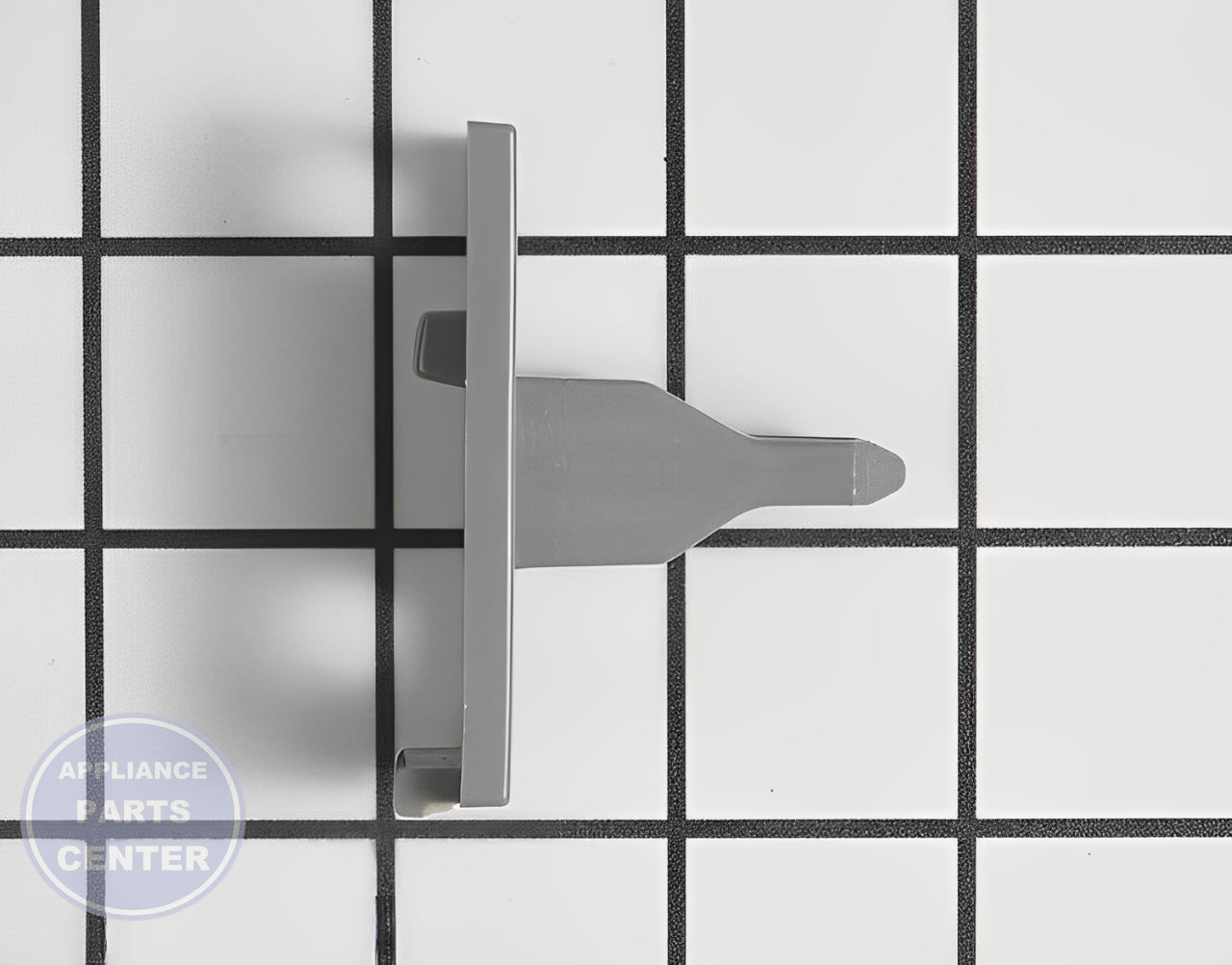 WHIRLPOOL DOOR LEVER WP34001260 - Side view with sturdy latch mechanism