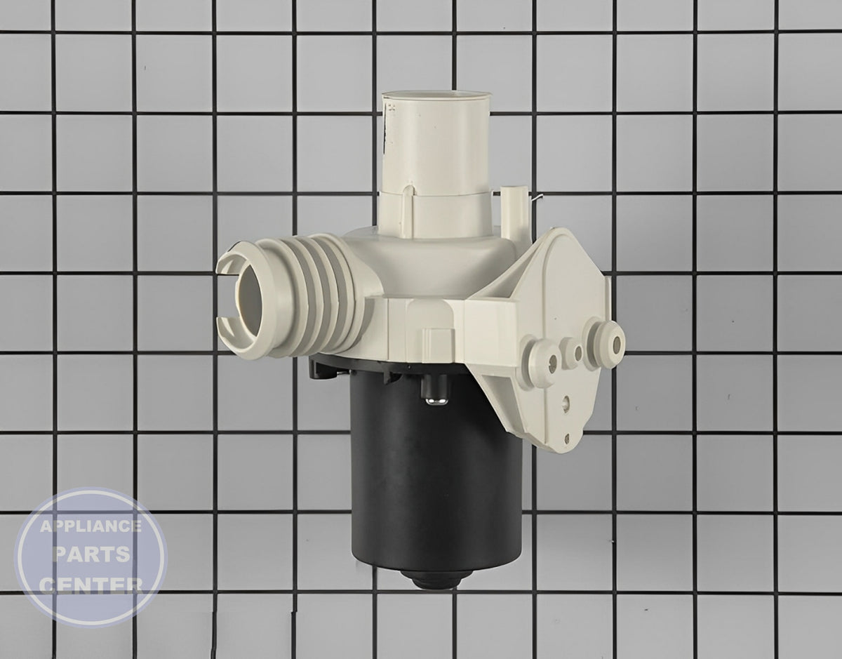 WHIRLPOOL DRAIN PUMP WP34001340 - Side view with 15 lbs capacity