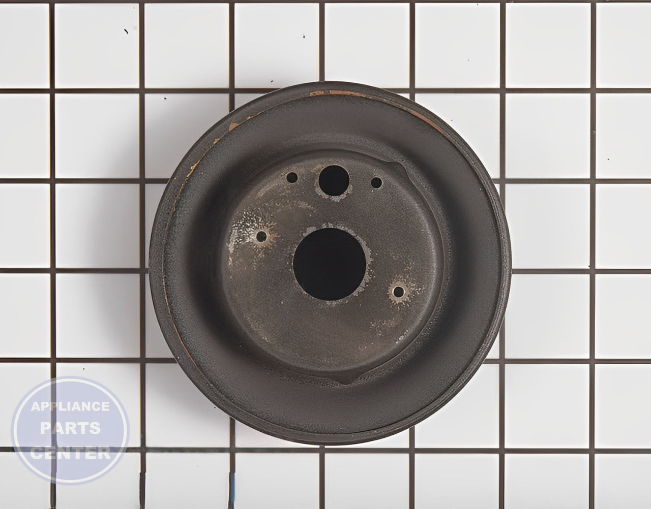 WHIRLPOOL BURNER HEAD WP3403M075-10 - Detailed view of gas burner technical details