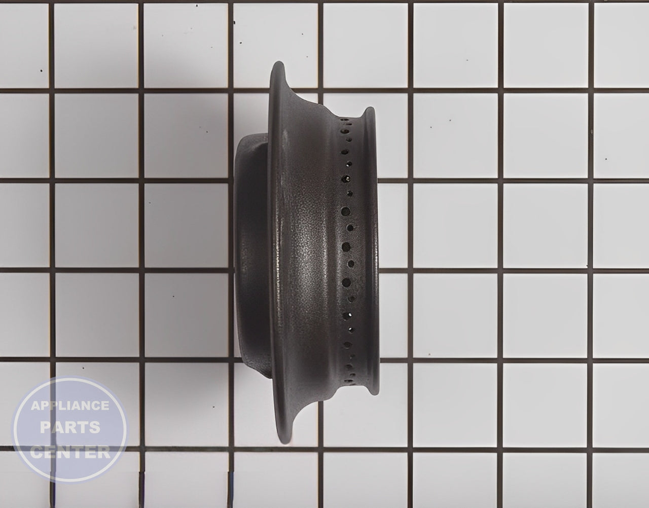 WHIRLPOOL BURNER HEAD WP3403M075-10 - Side view with specific measurements
