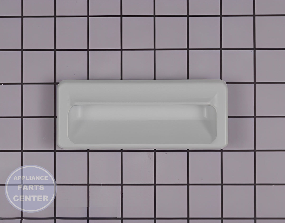 WHIRLPOOL DOOR HANDLE WHITE WP3405184 - Main view showing secure grip for various models