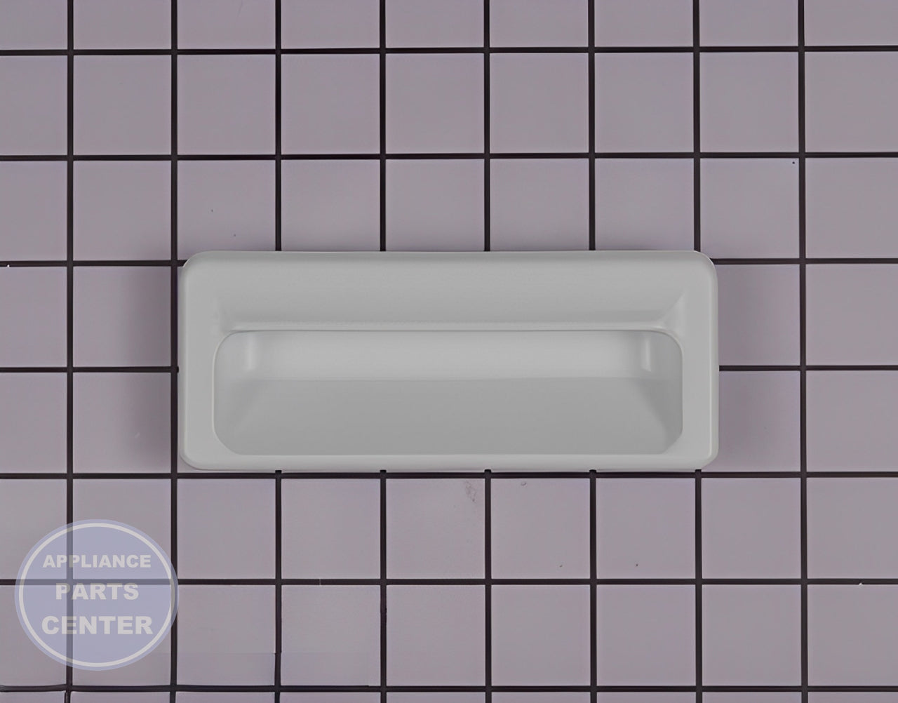WHIRLPOOL DOOR HANDLE WHITE WP3405184 - Main view showing secure grip for various models