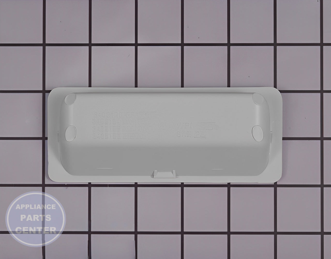 WHIRLPOOL DOOR HANDLE WHITE WP3405184 - Side view with durable design