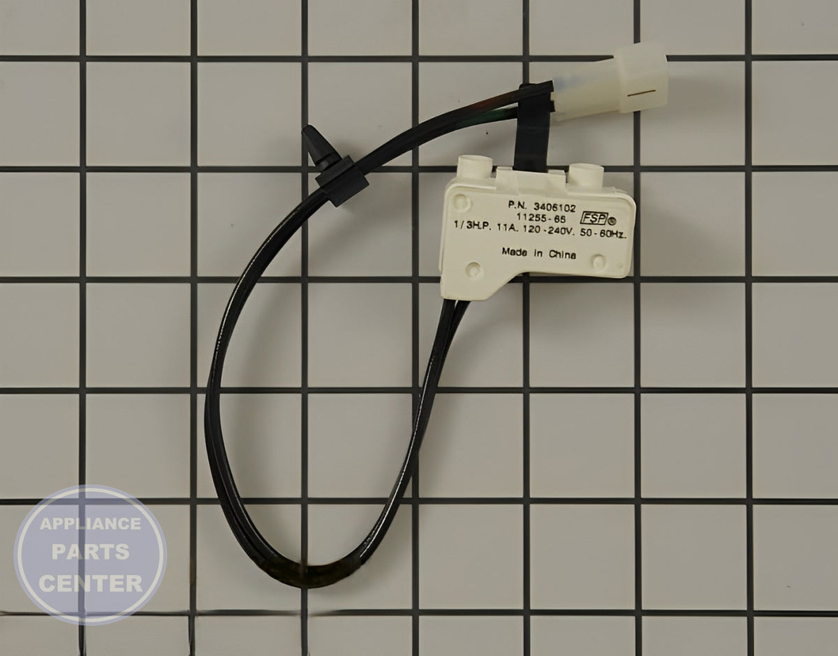 Whirlpool WHIRLPOOL DOOR SWITCH WP3406102 - Main view showing safety features for Whirlpool Dryers