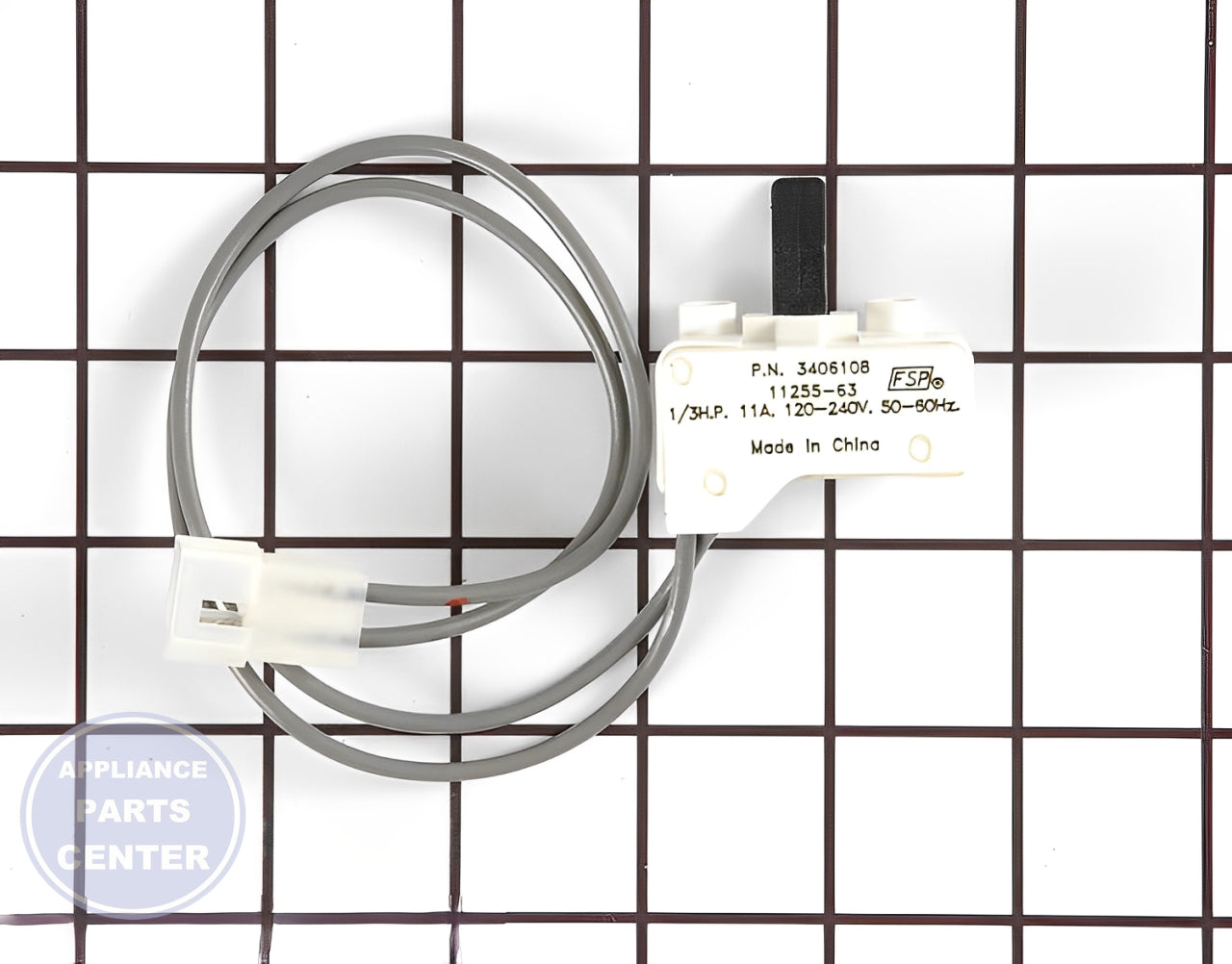 WHIRLPOOL DOOR SWITCH WP3406108 - Main view showing safety features for WPL models
