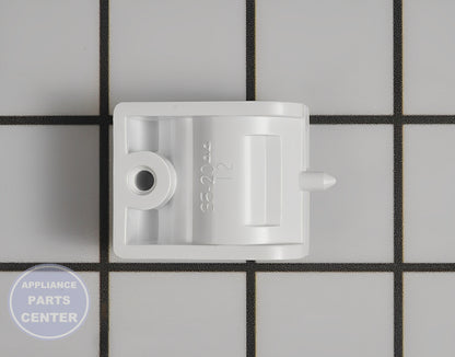 WHIRLPOOL LID HINGE WP35-2044 - Side view with precise measurements