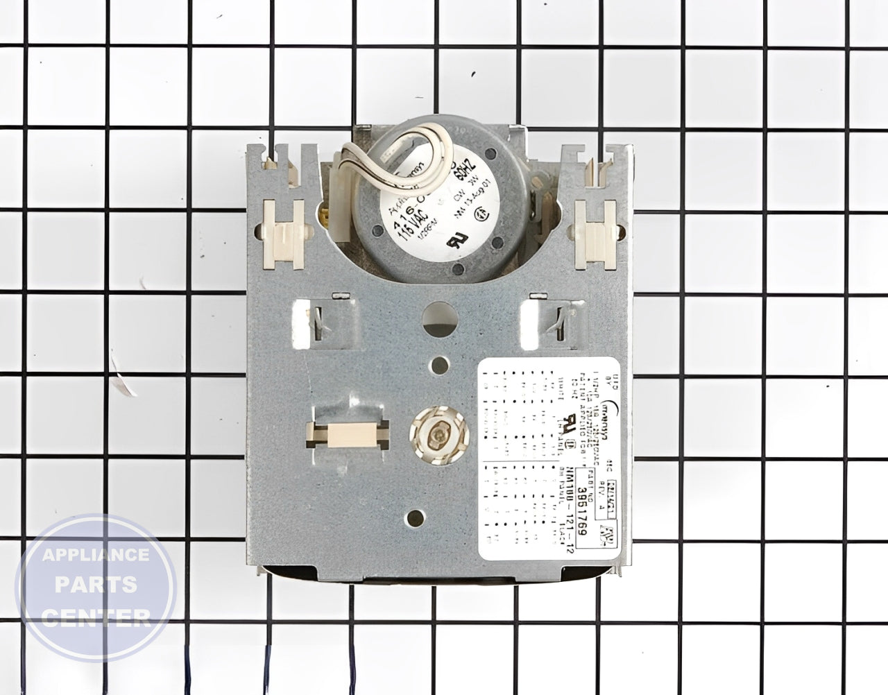 WHIRLPOOL TIMER WP3951769 - Detailed view of circuit board and timer