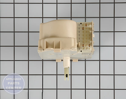 WHIRLPOOL TIMER WP3952379 - Side view with durable circuit board & timer design