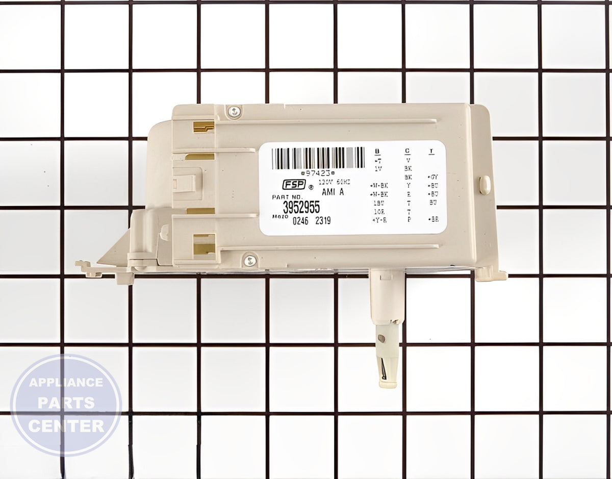 Timer WP3952955 - Side view with 4.5 x 3 x 2 dimensions