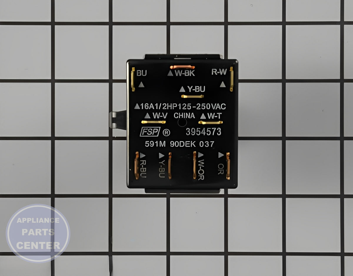 Motor Switch WP3954573 - Detailed view of high-quality technical details