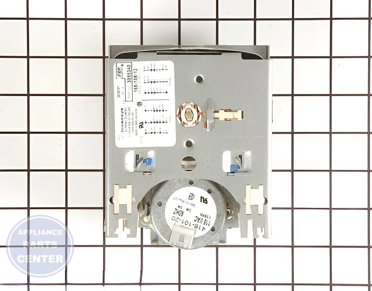 Kenmore Timer WP3955340 - Main view showing precise timing for various Kenmore models